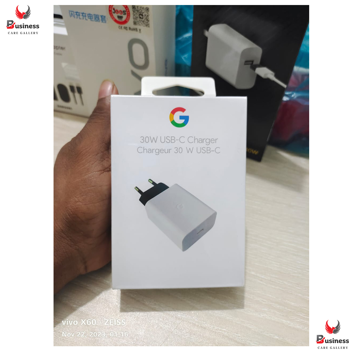 Picture of Premium Quality Google 30W USB-C Charger and Cable - Fast Charging Pixel Phone Charger - Compatible with Google Products and Other USB-C devices.