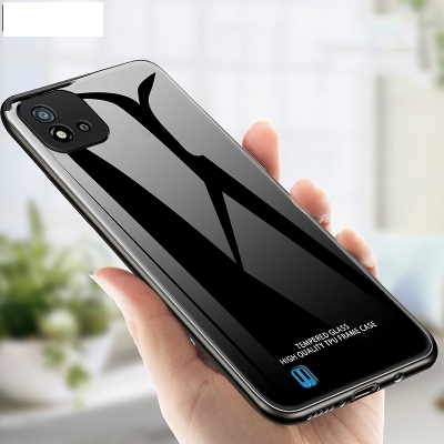 Picture of For Oppo Realme C20 /C20A/ C11 2021 Tempered Glass Protector Casing Glass Back Phone Cover