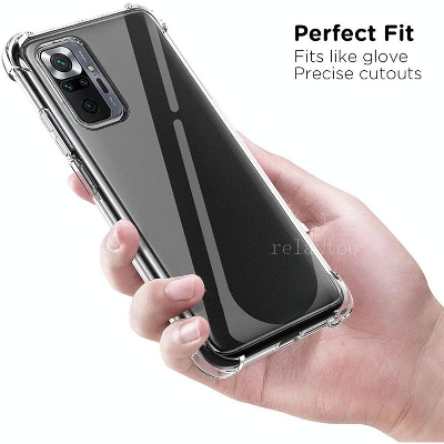Picture of For Xiaomi Redmi Note 10 Pro Max / Note 10 Pro Premium Silicone Case Crystal Clear Soft TPU Ultra-Thin Transparent Flexible Protective Mobile Phone Back Cover