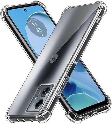 Picture of Motorola Moto G14 Premium Silicone Case Crystal Clear Soft TPU Ultra-Thin Transparent Flexible Protective Mobile Phone Back Cover