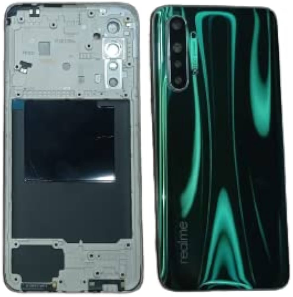 Picture of Replacement Complete Housing Full Body Compatible with Realme XT Back Panel / Back Shell and LCD Middle Frame with Volume Buttons