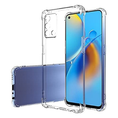 Picture of For Opp F19 / Oppo F19S / Oppo A74 4G / Oppo A95 4G Cushion Back Clear Sof Silicon Cover Casing