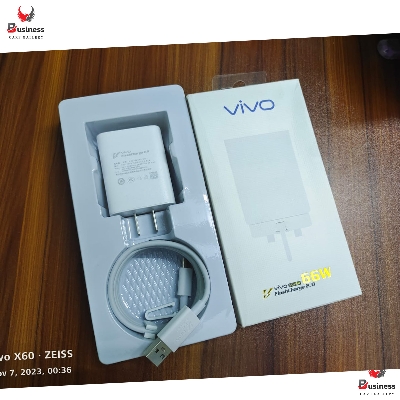 Picture of Vivo 66W FlashCharge 2.0 Charger for Vivo X Series & Latest/5G Phones.For Vivo V23 , V23e , V23e 5G , V23 5G , V23 Pro , V25 , V25 , Y35 ,Y55 , Y76 5G , Y75 ,  Y78 , Y78+ , iQOO Z7 , iQOO Z7s , iQOO Pad , X70 Pro