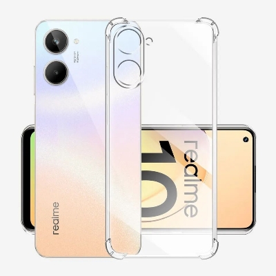 Picture of For Realme 10 4G Soft TPU Clear Transparent Shockproof Airbag Back Cover Case