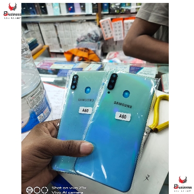Picture of Replacement Backshell Panel + midel frame for Samsung Galaxy A60 Battery Back Door Back panel