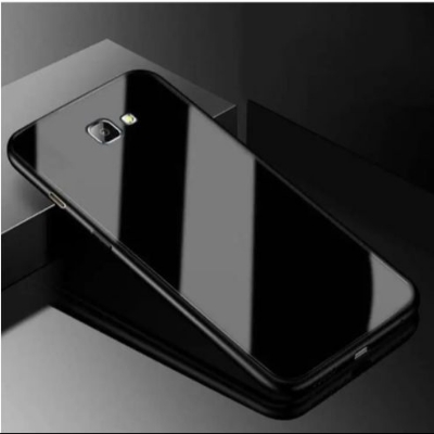 Picture of For Samsung Galaxy J7 Prime / J7 Prime  Case Luxury Tempered Glass Soft Silicone & Hard Back Cover - Phone
