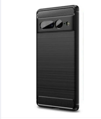 Picture of GOOGLE PIXEL 7 LUXURY BRUSHED SHOCKPROOF FLEXIBLE SILICONE TPU BACK CASE CARBON FIBER