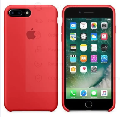 Picture of For Apple iPhone 7 Plus / 8 Plus ( 7+ / 8+ ) Liquid Silicon Phone Case Soft Silicone MObile Phone Back Cover