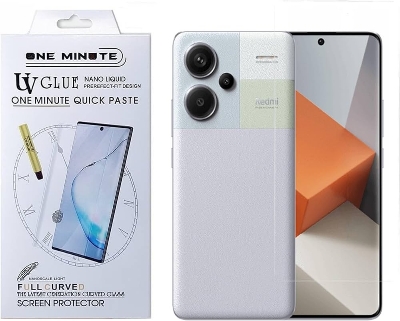 Picture of For Redmi Note 13 Pro Plus (A+ GRADE) One minute UV Light Adhesive Tempered Glass Screen Protector
