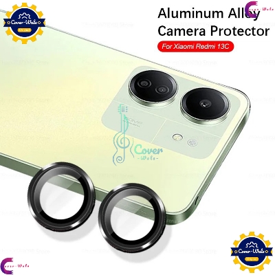 Picture of For  Redmi 13C 4G Camera Protector WSKEN Metal Ring Tempered Glass Camera Lens Protector by AL-Huda Gadget Corner