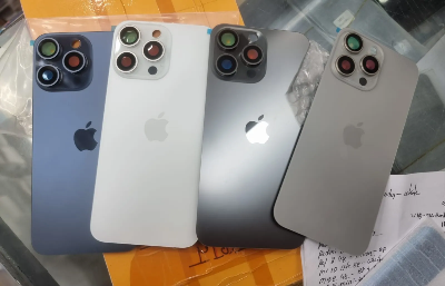 Picture of Backshell for iPhone 15 Pro Max Replacement Back Battery Cover Back Rear Glass Case - camera