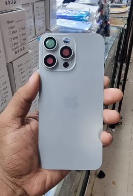 Picture of Backshell for iPhone 15 Pro Max Replacement Back Battery Cover Back Rear Glass Case - camera