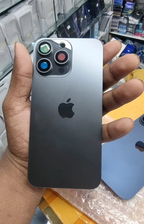 Picture of Backshell for iPhone 15 Pro Max Replacement Back Battery Cover Back Rear Glass Case - camera