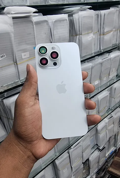 Picture of Backshell for iPhone 15 Pro Max Replacement Back Battery Cover Back Rear Glass Case - camera