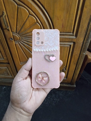 Picture of For Oppo F19 Fashionable Butterfly Ladies Cover Stone wrapped