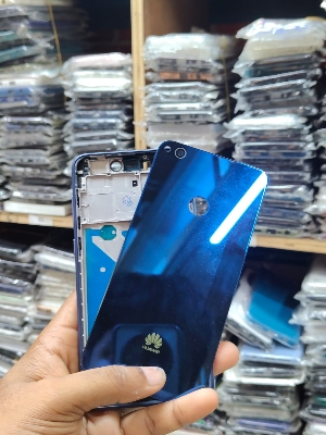 Picture of Replacement Complete Housing Full Body Compatible with Huawei P8 Lite 2017 (Glass) Back Panel / Back Shell and LCD Middle Frame with Volume Buttons