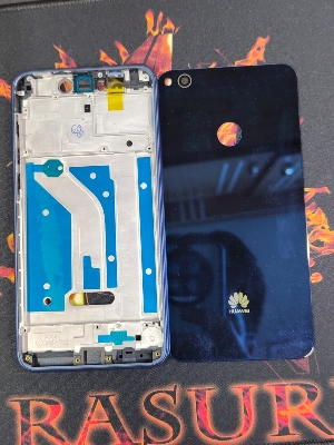 Picture of Replacement Complete Housing Full Body Compatible with Huawei P8 Lite 2017 (Glass) Back Panel / Back Shell and LCD Middle Frame with Volume Buttons