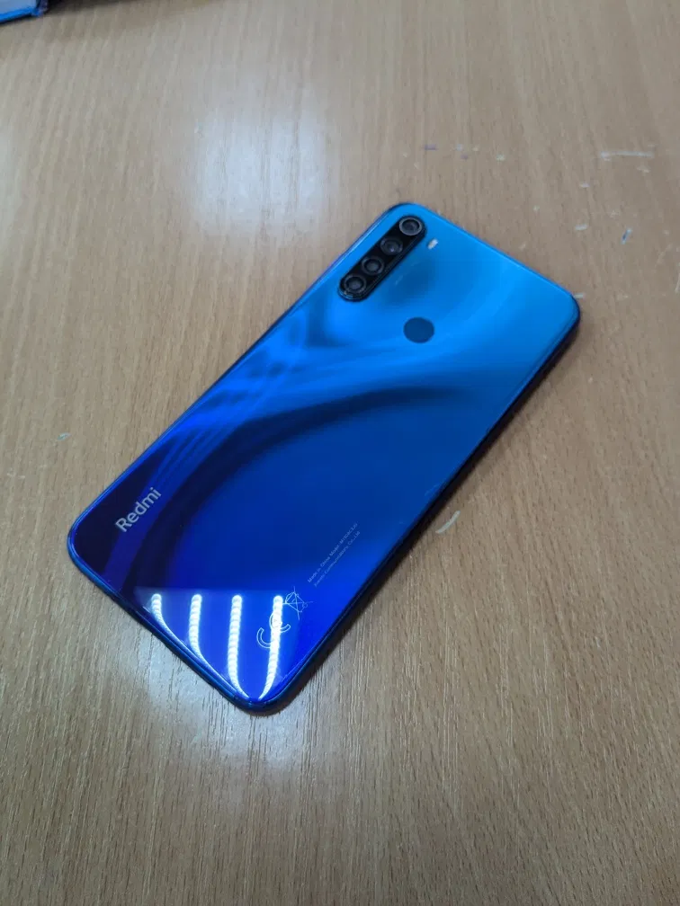 Picture of Replacement Complete Housing Full Body Compatible with Xiaomi Redmi Note 8 (Glass) Back Panel / Back Shell and LCD Middle Frame with Volume Buttons