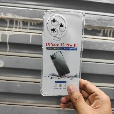 Picture of Infinix Note 12 Pro 4G / Infinix Note 12 2023 Premium Silicone Case Crystal Clear Soft TPU Ultra-Thin Transparent Flexible Protective Mobile Phone Back Cover