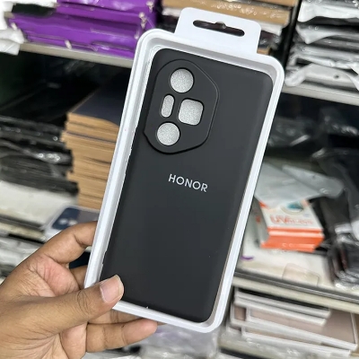 Picture of Shockproof & Transparent Crystal Clear Back Cover Case / Matte Protective Lens Flexible Back Cover for Honor 300 Pro 5G | Slim Silicone Cover with Soft Lining Shockproof Full Body Bumper Case