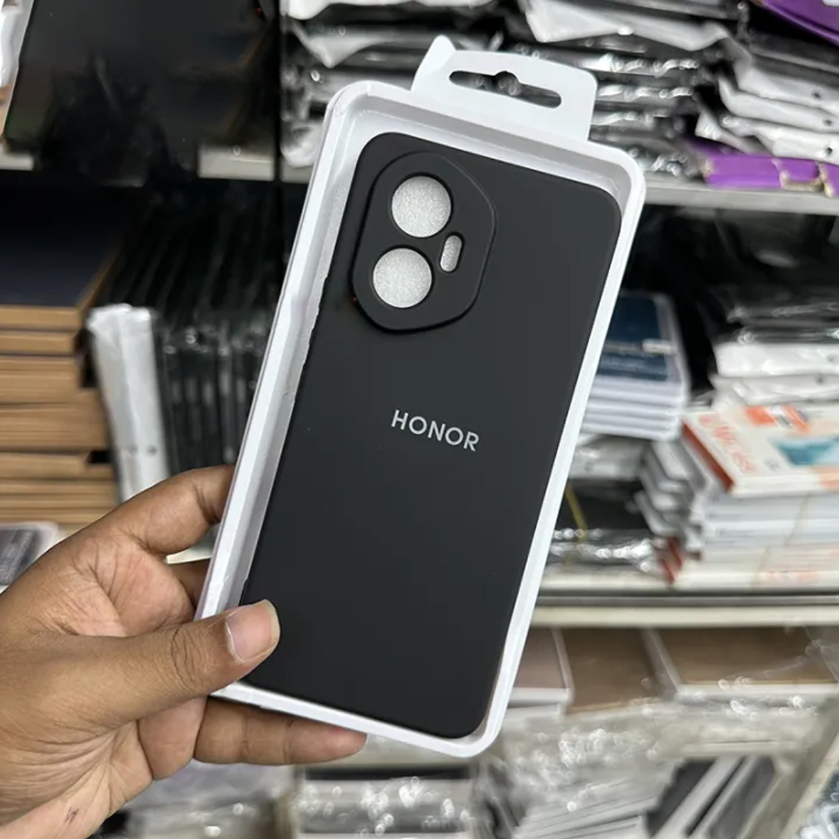 Picture of Shockproof & Transparent Crystal Clear Back Cover Case / Matte Protective Lens Flexible Back Cover for Honor 300 5G | Slim Silicone Cover with Soft Lining Shockproof Full Body Bumper Case