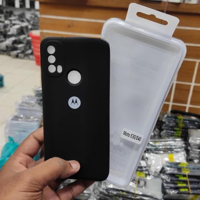 Picture of Premium Liquid Silicone Phone cover for Motorola Moto E40 / Motorola Moto E30 Back Cover