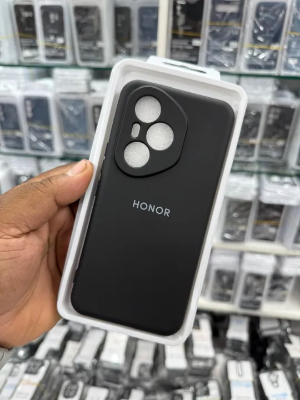 Picture of Shockproof & Transparent Crystal Clear Back Cover Case / Matte Protective Lens Flexible Back Cover for Honor 400 Pro 5G | Slim Silicone Cover with Soft Lining Shockproof Full Body Bumper Case