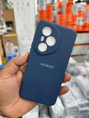 Picture of Shockproof & Transparent Crystal Clear Back Cover Case / Matte Protective Lens Flexible Back Cover for Honor 400 Pro 5G | Slim Silicone Cover with Soft Lining Shockproof Full Body Bumper Case