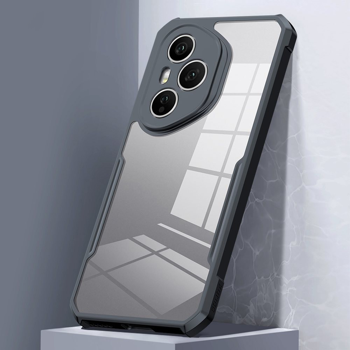 Picture of Shockproof & Transparent Crystal Clear Back Cover Case / Matte Protective Lens Flexible Back Cover for Honor 400 Pro 5G | Slim Silicone Cover with Soft Lining Shockproof Full Body Bumper Case