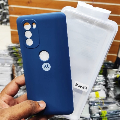 Picture of Premium Liquid Silicone Phone cover for  Motorola Moto G51 5G Back Cover