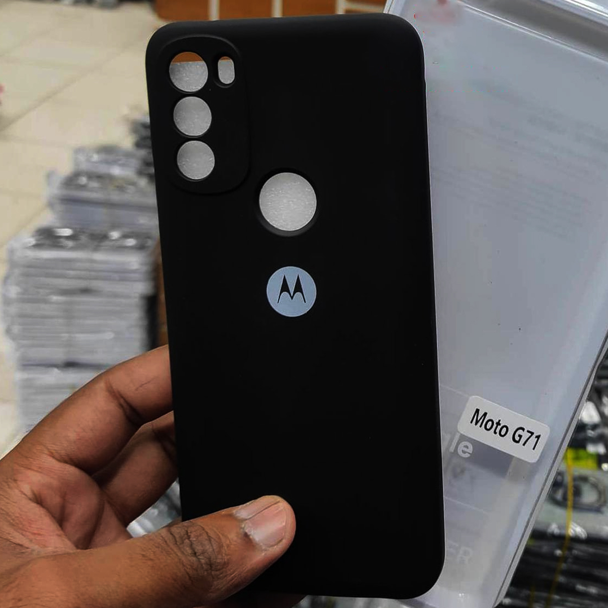 Picture of Premium Liquid Silicone Phone cover for  Motorola Moto G71 5G Back Cover