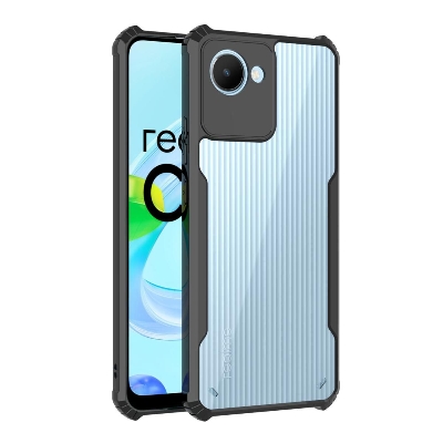 Picture of For Realme C30 Cover Edge-Reinforced Shockproof Cushion Back Clear Hybrid Transparent Hard Cover Casing - Camera