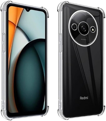 Picture of For Redmi A3 2024 Premium Quality Liquit Silicone Cases Shockproof Anti-Slip Soft Tpu Sandstone Matte Back Case Cover