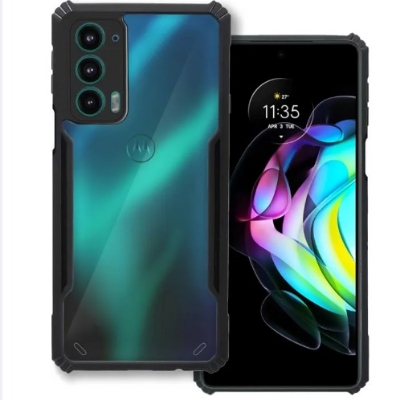 Picture of For Motorola Edge 20 Xunddu Shockproof TPU Bumper Clear Acrylic Mobile Phone Case For Motorola Edge 20 Back Cover