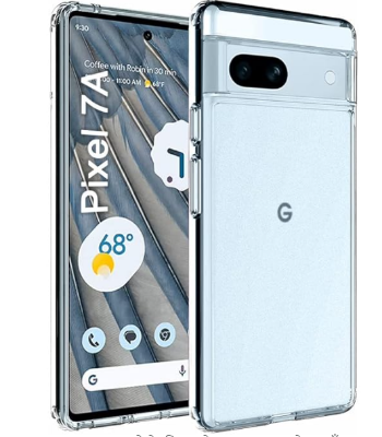 Picture of Google Pixel 7a Flexible Clear Transparent Soft TPU Back Case Cover
