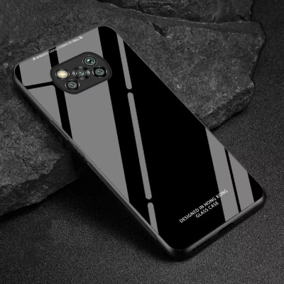 Picture of Xiaomi Poco X3 / Xiaomi Poco X3 NFC   “HONG KONG Design” Tempered Glass Protector Casing Glass Back Phone Cover