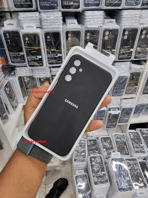 Picture of For Samsung Galaxy A14 (4G) / A14 (5G) - Luxury Liquid Silicone Case Soft Camera Bumper Protective TPU Back Cover