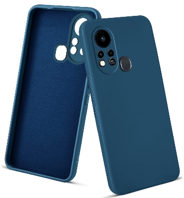 Picture of for Infinix Hot 11S Back Cover Ultra Thin Soft Luxury Square Multicolor Liquid Silicone Phone Case