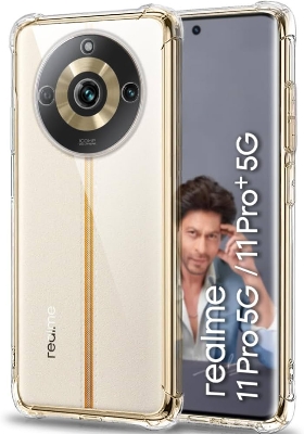 Picture of Crystal Clear Transparent Shockproof TPU Silicone Back Cover Case for Realme Narzo 60 PRO 11 PRO 11 PRO Plus 5G