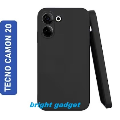 Picture of For Tecno Camon 20 4G / Tecno Camon 20 Pro Heavy Strong Liquid Silicone Soft Gel Rubber Shockproof Back Cover - Camera - Phone Back Cover