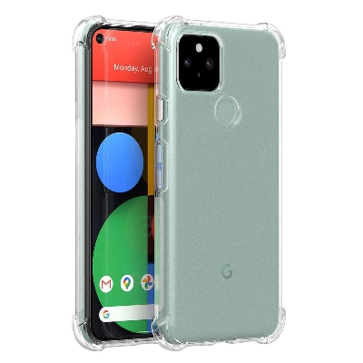 Picture of For Google Pixel 4A 5G Flexible Clear Transparent Soft TPU Back Case Cover