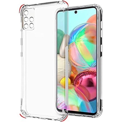 Picture of Samsung Galaxy A71 4G Camera Protection Premium Silicone Case Clear Soft -Protective Mobile Phone Back Cover