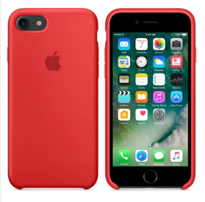 Picture of For apple iphone 8 Case Luxury Shockproof Silky Smooth and Stylish Liquid Silicone Phone Cover