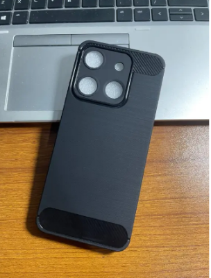 Picture of Walton Primo Orbit Y70 Back Cover Soft Silicon With Carbon Fiber Design Luxury Premium Back Case OrbitY70