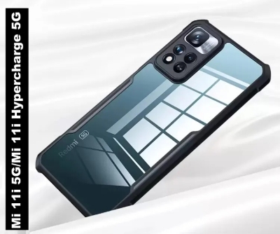 Picture of for Xiaomi 11i, Mi 11i, Redmi 11i - Xiaomi 11i Hypercharge 5G (Black, Transparent) - Sleek Phone Cover for Xiaomi Series