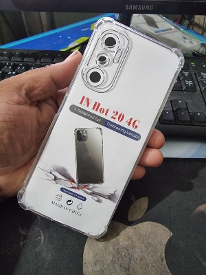 Picture of For Infinix Hot 20 4G - IMPT Premium Silicone Case Crystal Clear Soft TPU Ultra-Thin Transparent Flexible Protective Mobile Phone Back Cover