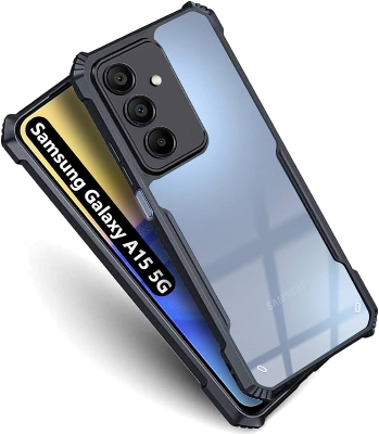 Picture of For Samsung Galaxy A15 5G - Transparent Silica Gel Matte ShockProof Slim Thin Back Cover Phone Case With Bumper