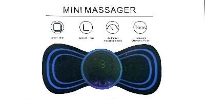 Picture of New Portable Mini Electric Neck Massager Back Body Portable With USB Charging Cable