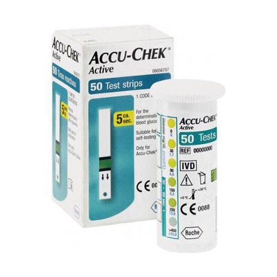 Picture of Accu Chek ACTIVE Blood Glucose Test Strips (50 Strips)
