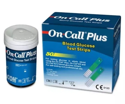 Picture of ON CALL PLUS Blood Glucose Test Strips 50 Pcs